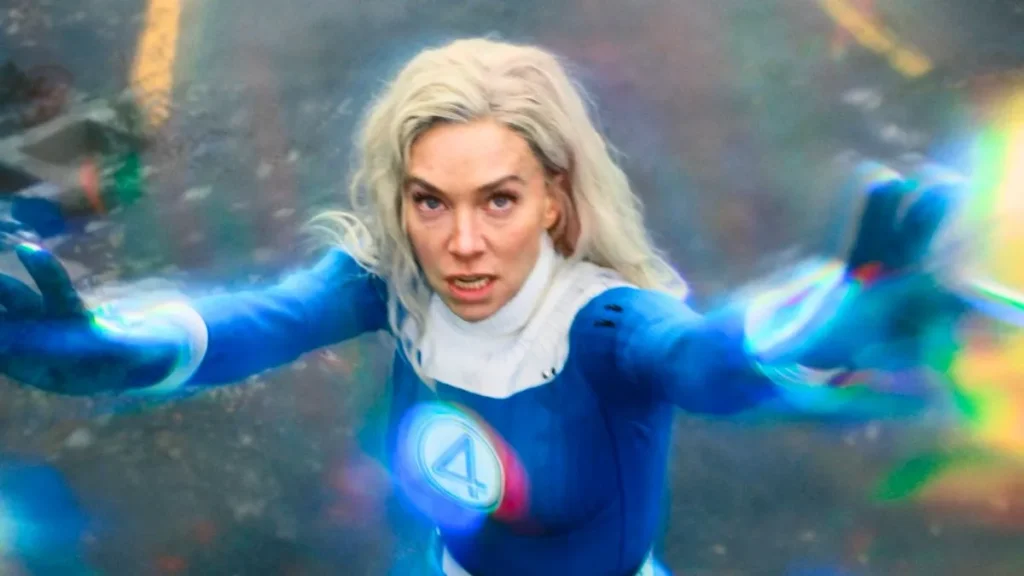 Sue Storm em ação em Quarteto Fantástico