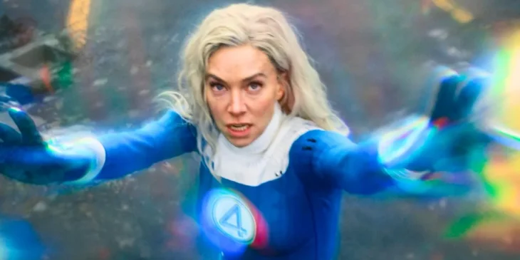 Sue Storm em ação em Quarteto Fantástico