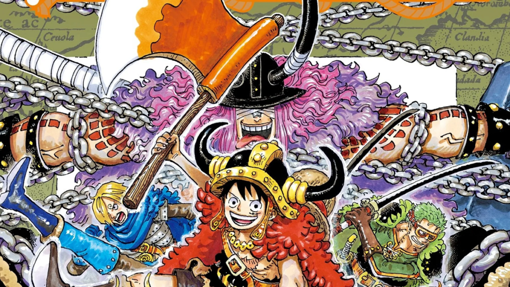 Chapéus de Palha e Loki no Arco de Elbaf em One Piece