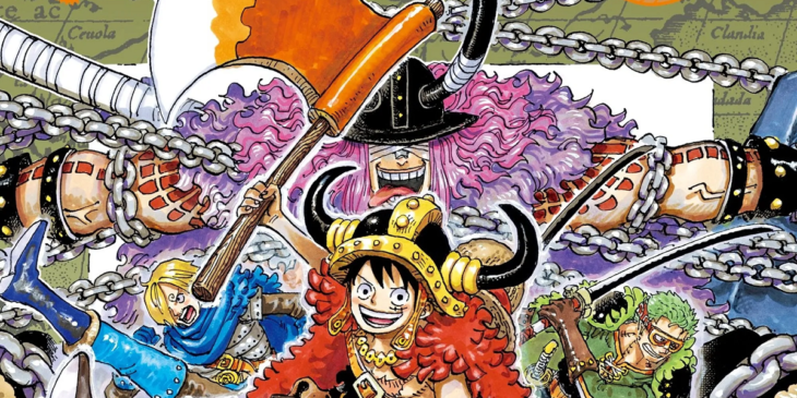 Chapéus de Palha e Loki no Arco de Elbaf em One Piece