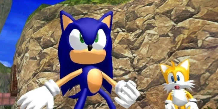 Sonic e Tails em Sonic Adventure