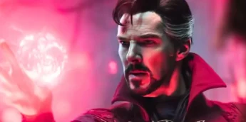Benedict Cumberbatch usando magia como Doutor Estranho