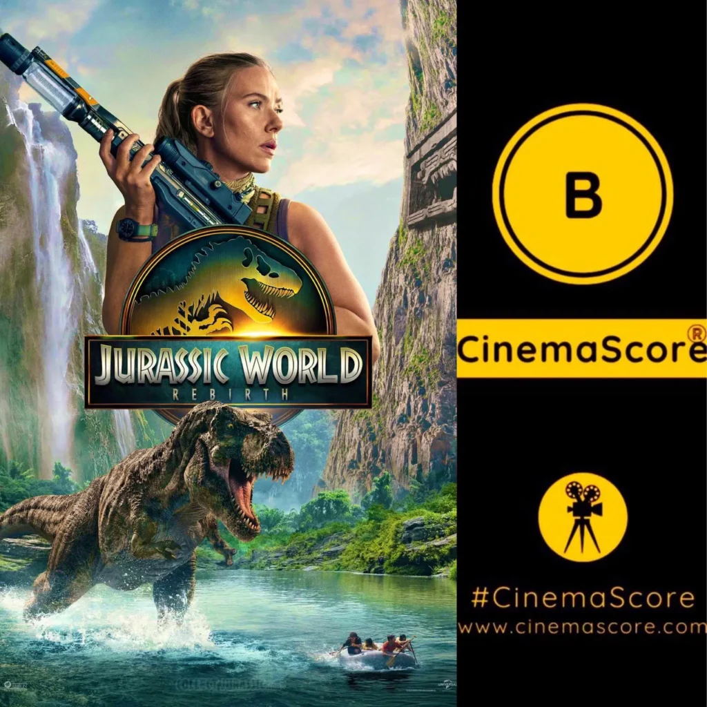 Nota de Jurassic World Recomeço no CinemaScore
