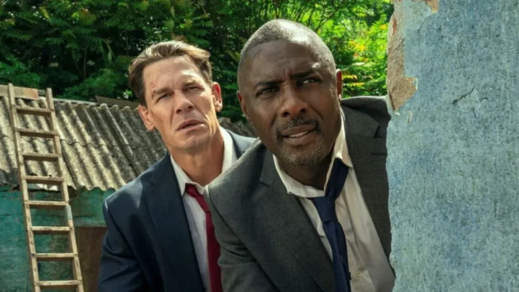 John Cena e Idris Elba em Chefes de Estado, do Prime Video