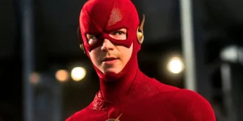 Grant Gustin trajado como Flash na DC