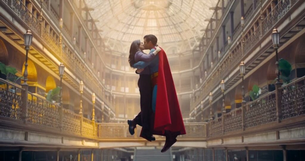 Tapete vermelho de Superman