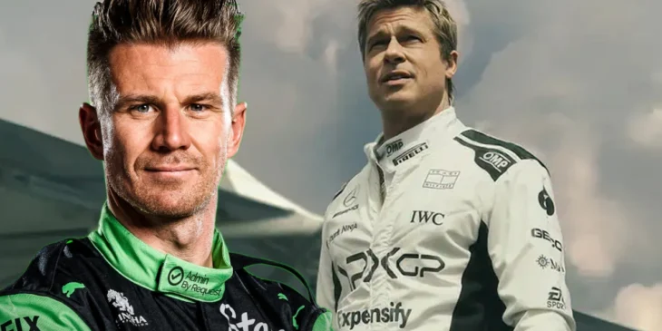 Nico Hülkenberg fez história no domingo e lembrou o personagem de Brad Pitt