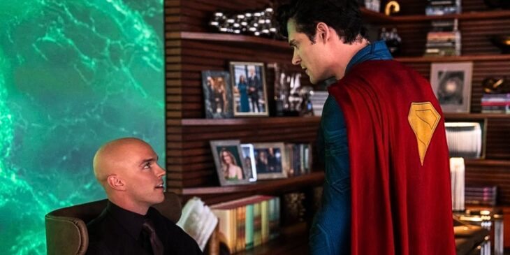 Superman e Lex Luthor diante um do outro em filme do DCU