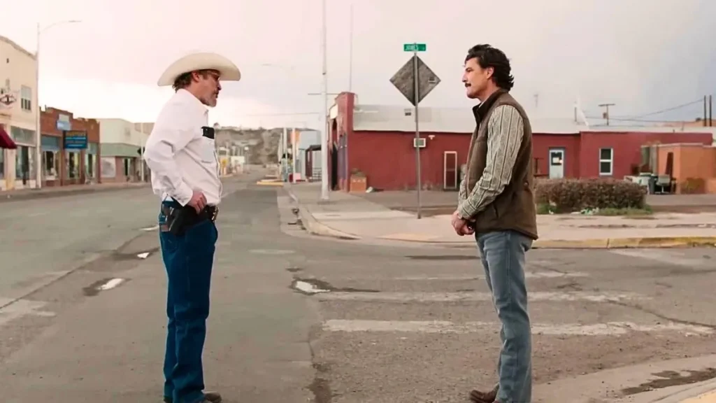 Joaquin Phoenix e Pedro Pascal cara a cara em Eddington
