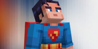 Superman no jogo Minecraft