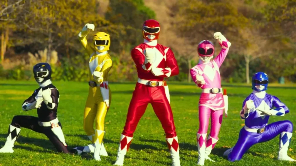 Power Rangers em ação