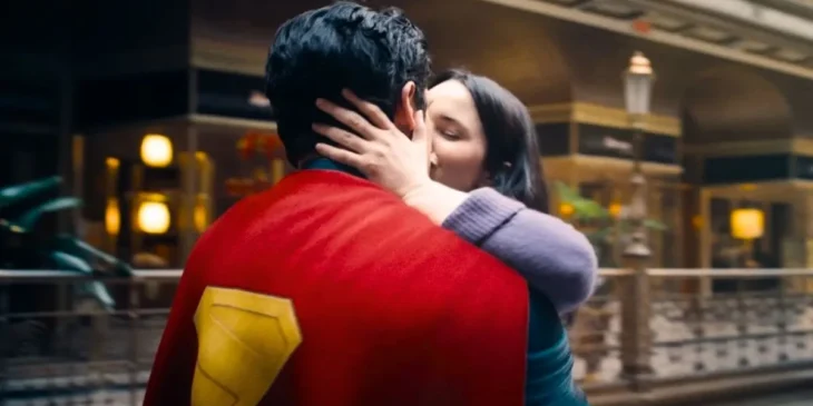 Cena de beijo de Superman e Lois Lane no Dcu