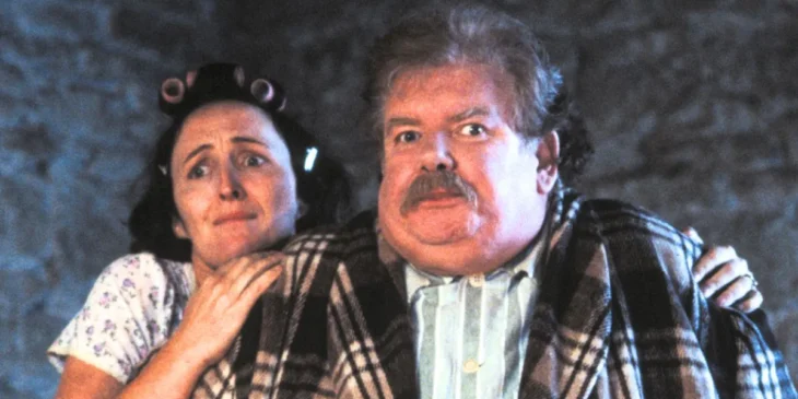 Valter e Petúnia Dursley em Harry Potter