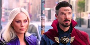 Charlize Theron e Benedict Cumberbatch em cena pós-créditos da Marvel Studios