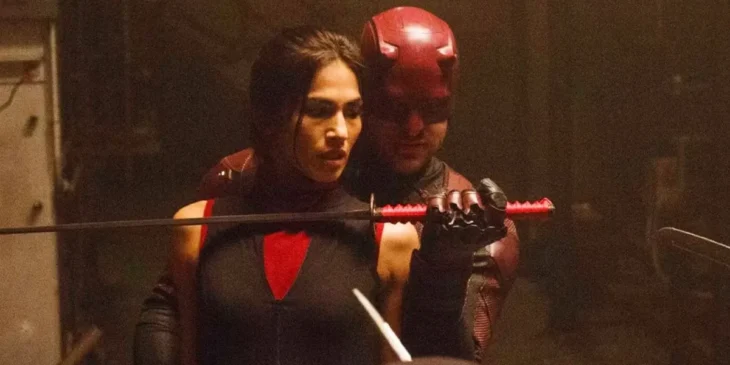 Élodie Yung e Charlie Cox em Demolidor