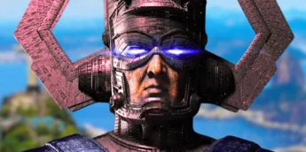 Galactus, de Quarteto Fantástico, e o Rio de Janeiro ao fundo