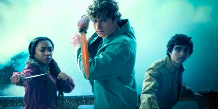 Walker Scobell no Mar de Monstros na 2ª temporada de Percy Jackson