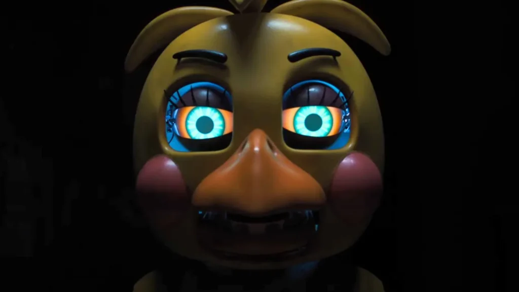 Animatrônico em trailer de Five Nights At Freddy's 2