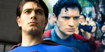Brandon Routh e David Corenswet como Superman