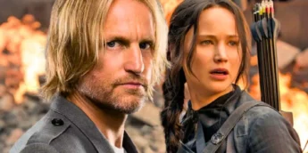 Haymitch e Katniss em Jogos Vorazes