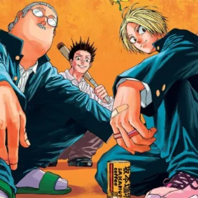 Arte colorida do Capítulo 76 de Sakamoto Days