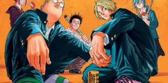 Arte colorida do Capítulo 76 de Sakamoto Days