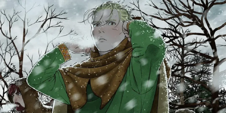 Thorfinn e Einar em arte de capa do Volume 28 de Vinland Saga