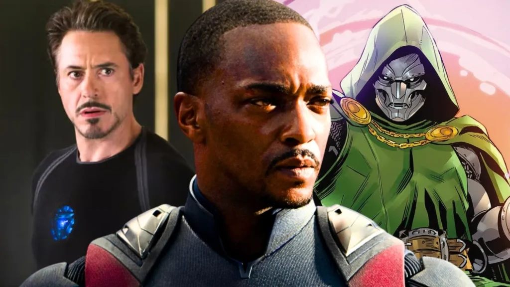 Robert Downey Jr. e Anthony Mackie de Vingadores Doomsday