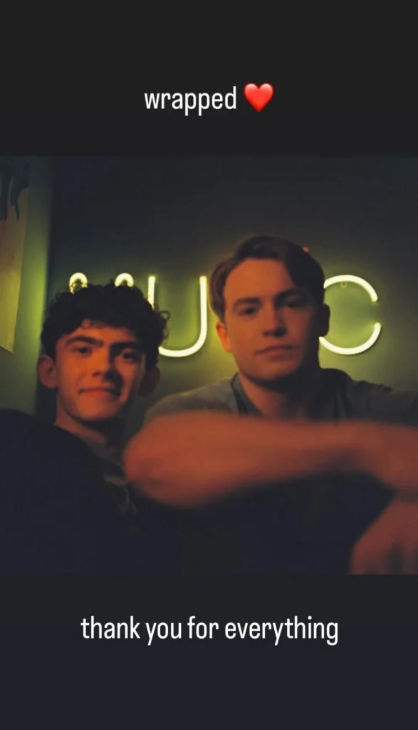 Storie de Kit Connor sobre o fim das filmagens do filme de Heartstopper