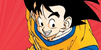 Goku em arte do mangá Dragon Ball Z