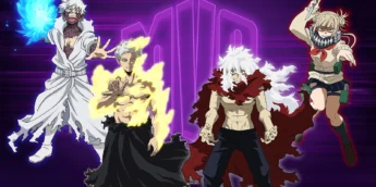Visuais de vilões na temporada final de My Hero Academia