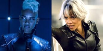 Alexandra Shipp e Halle Berry, atrizes da Tempestade dos filmes de X-Men