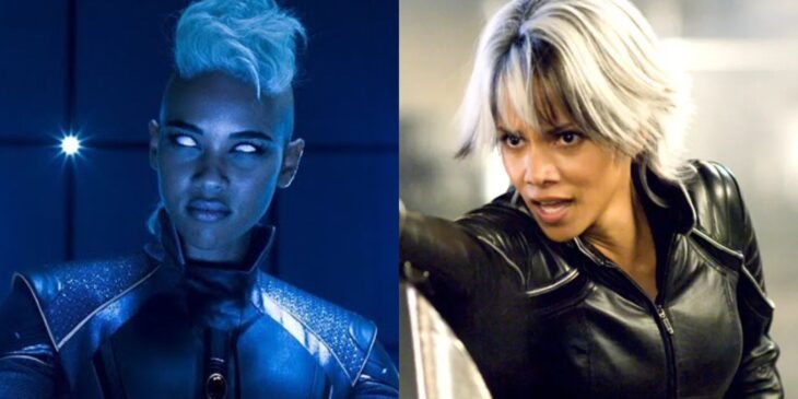 Alexandra Shipp e Halle Berry, atrizes da Tempestade dos filmes de X-Men