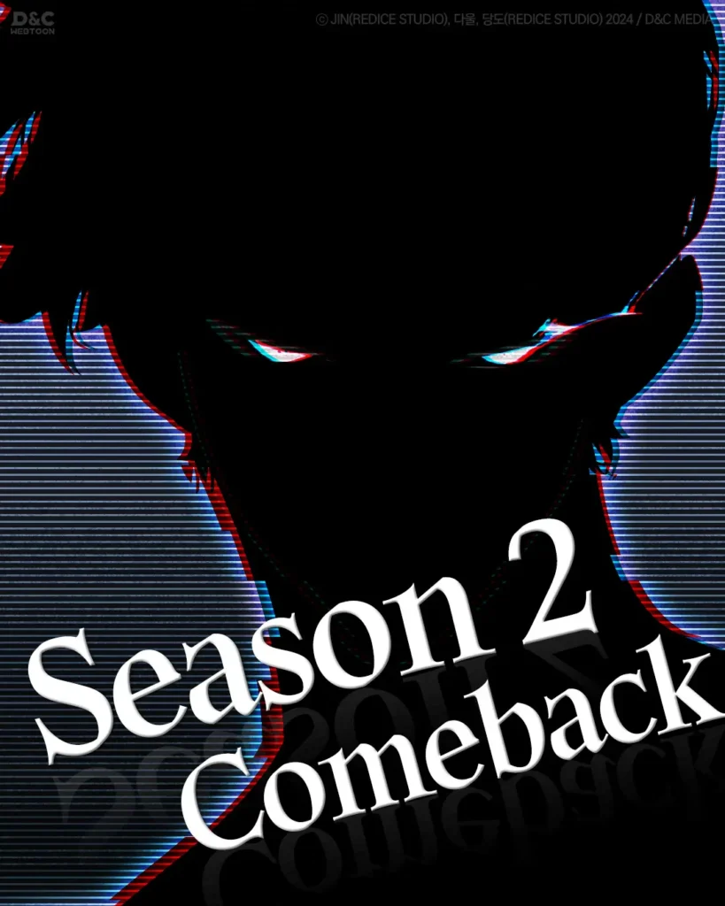 Anúncio da Temporada 2 do webtoon de Solo Leveling: Ragnarok