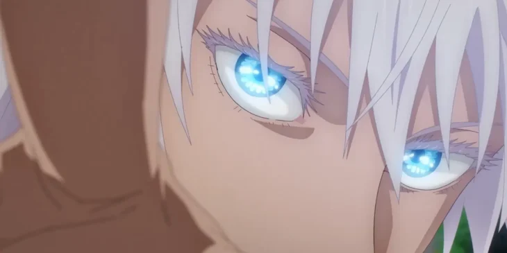Satoru Gojo em cena de Jujutsu Kaisen: Arco Inventário Oculto/Morte Prematura