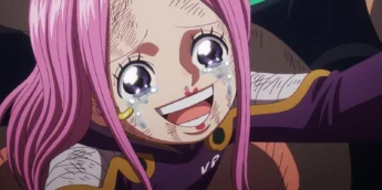 Bonney emocionada em cena do Episódio 1.138 de One Piece