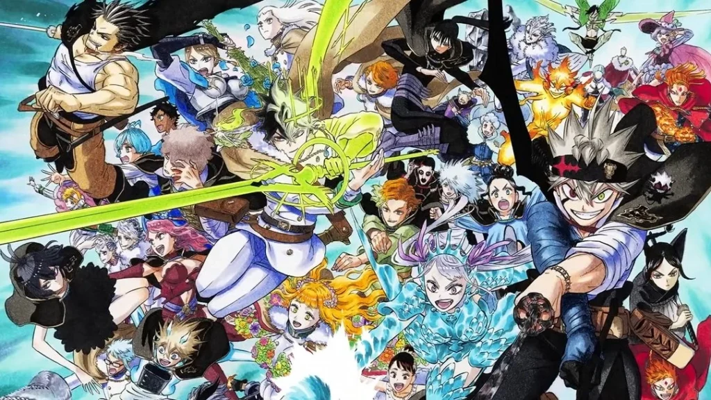 Ilustração de 10º aniversário de Black Clover