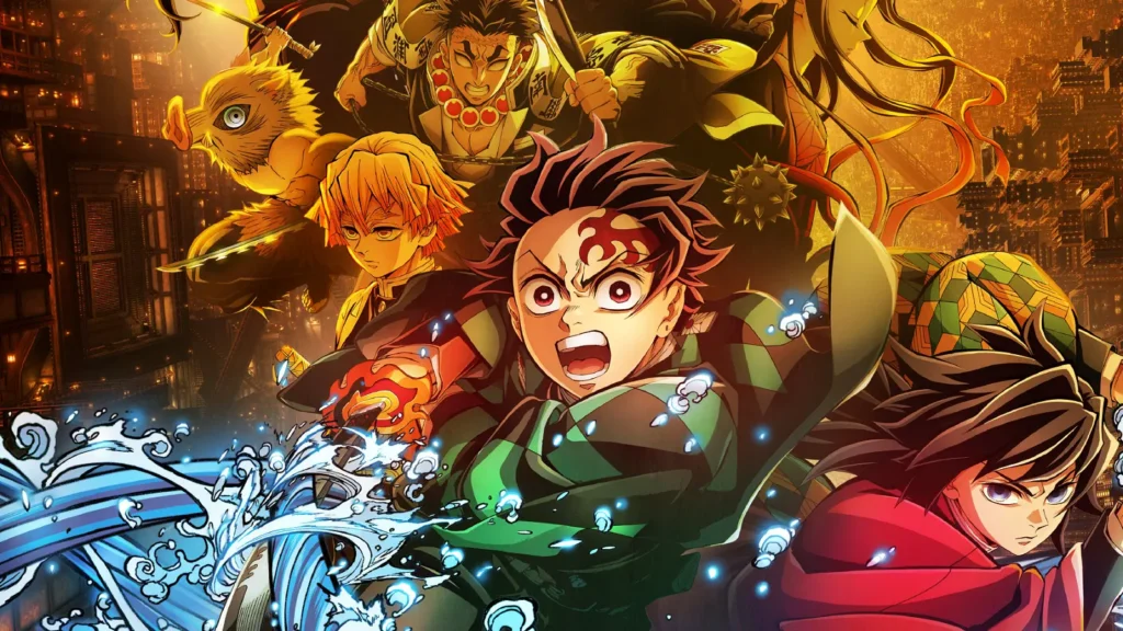Pôster oficial de Demon Slayer: Kimestu no Yaiba Castelo Infinito