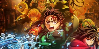 Pôster oficial de Demon Slayer: Kimestu no Yaiba Castelo Infinito