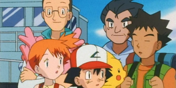 Ash e companhia em cena de Pokémon: Master Quest