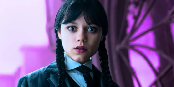 Wandinha assustada em 2ª temporada da série