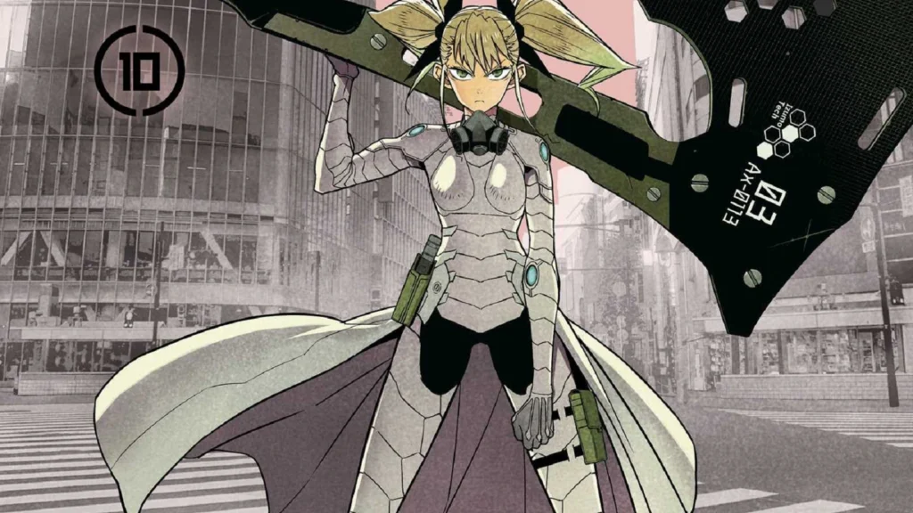 Kikoru em capa do Volume 10 de Kaiju No. 8