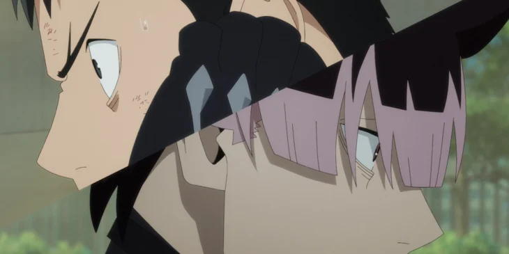 Kafka Hibino e Gen Narumi em cena do Episódio 16 de Kaiju No. 8
