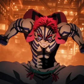 Akaza em Demon Slayer: Castelo Infinito