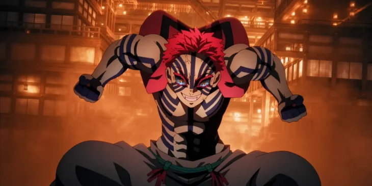 Akaza em Demon Slayer: Castelo Infinito