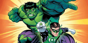 Marvel e DC juntam Lanterna Verde e Hulk para divulgar crossover.