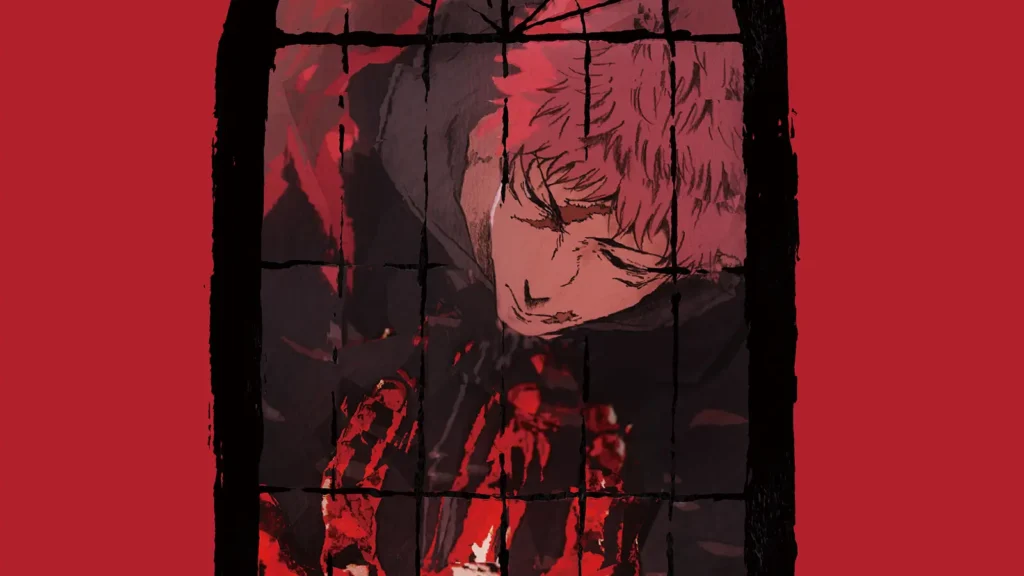 Yuji Itadori em pôster de Jujutsu Kaisen: Jogo do Abate