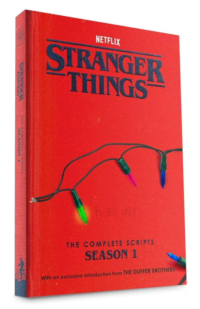 Livro de luxo dos roteiros de Stranger Things