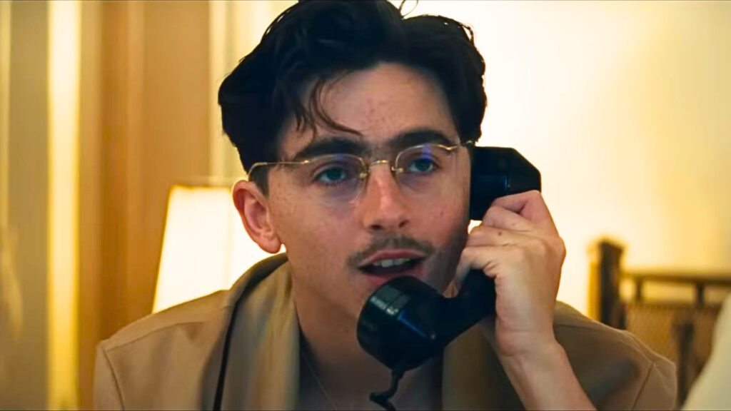Timothée Chalamet no trailer de Marty Supreme