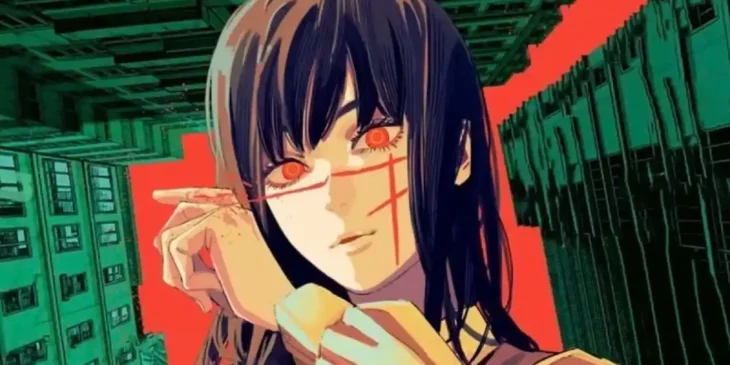Yoru em arte de capa de Chainsaw Man